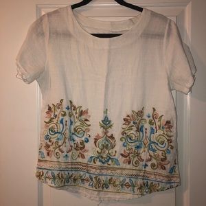 Cotton embroidered blouse